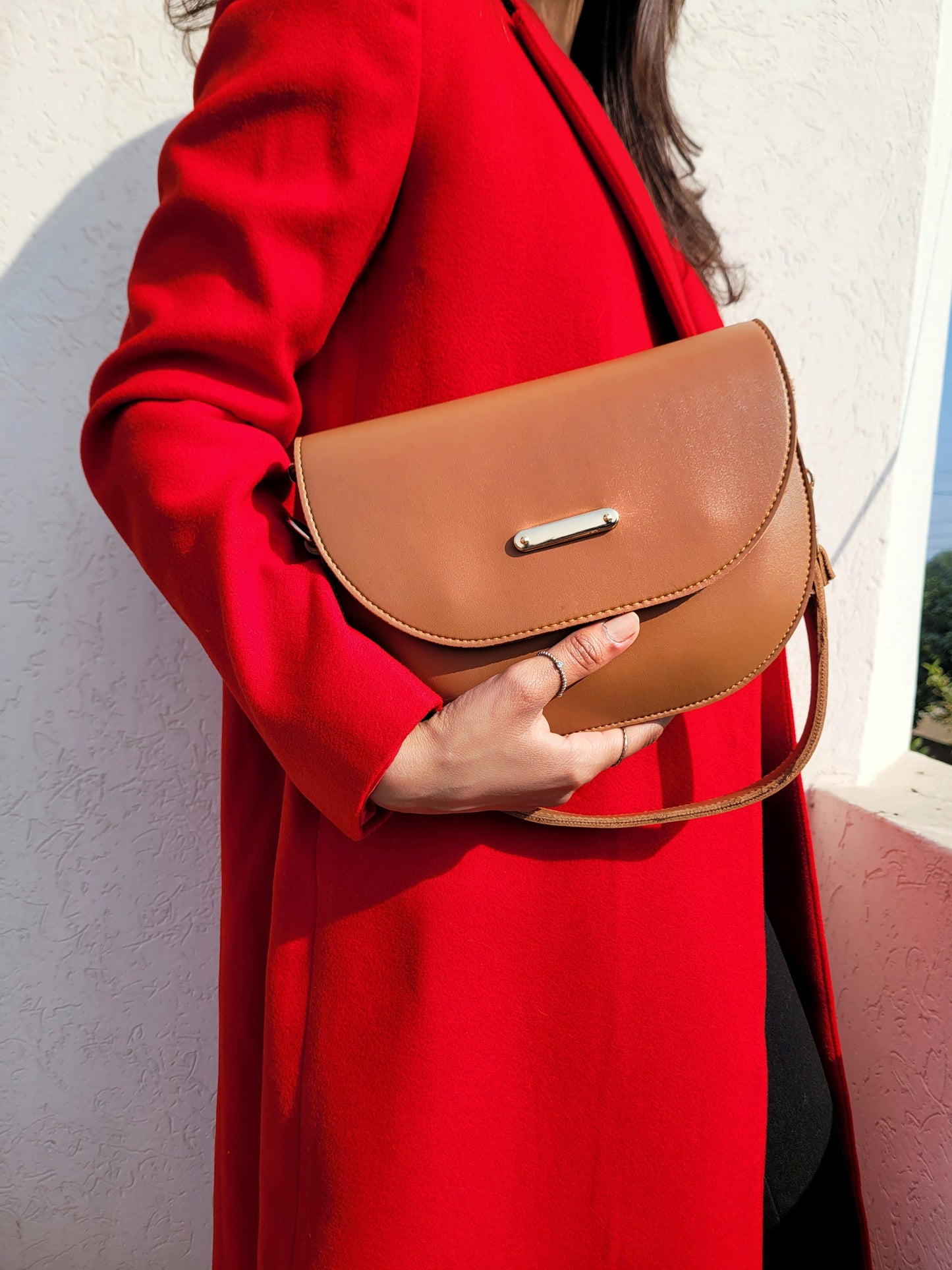 Chic Brown Dual Strap Bag