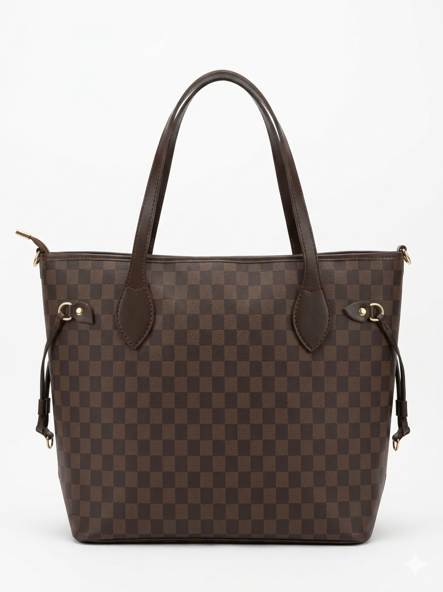 Lyana Checkered Tote
