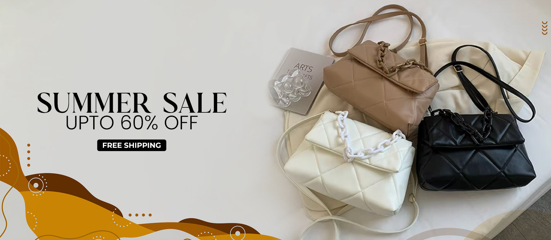upto 60% off summer sale banner
