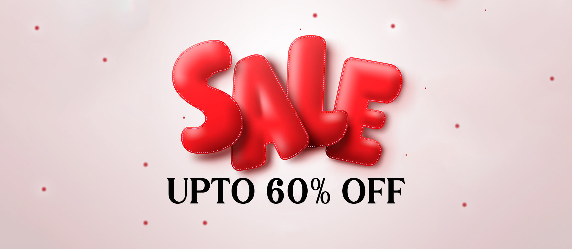 upto 60% off sale banner