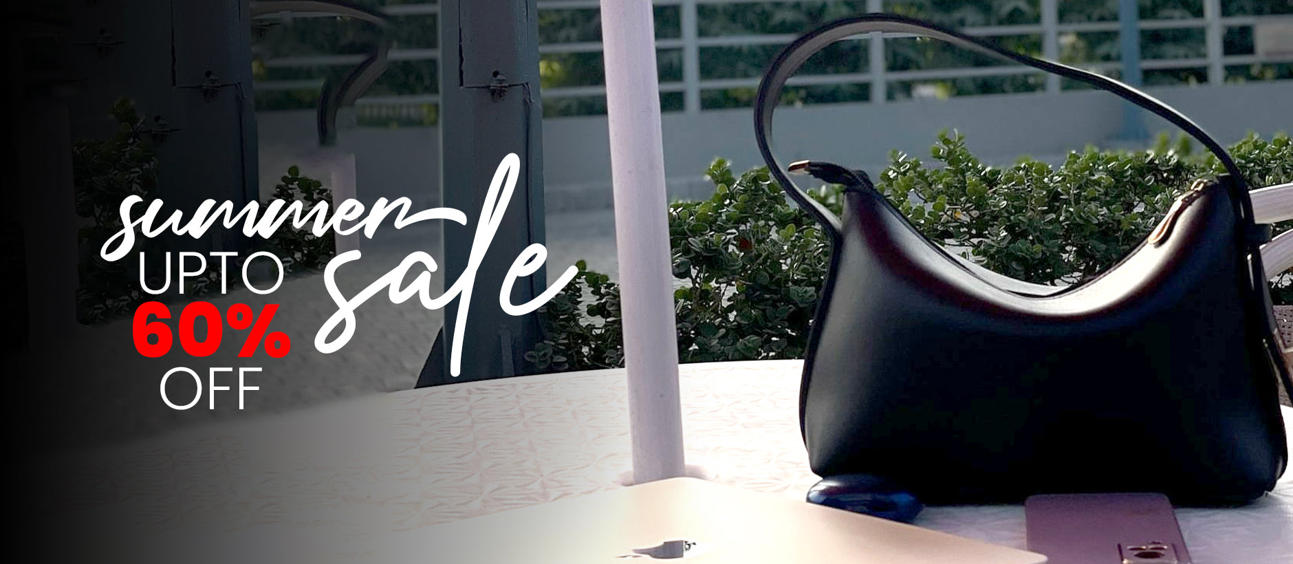 upto 60% off summer sale banner