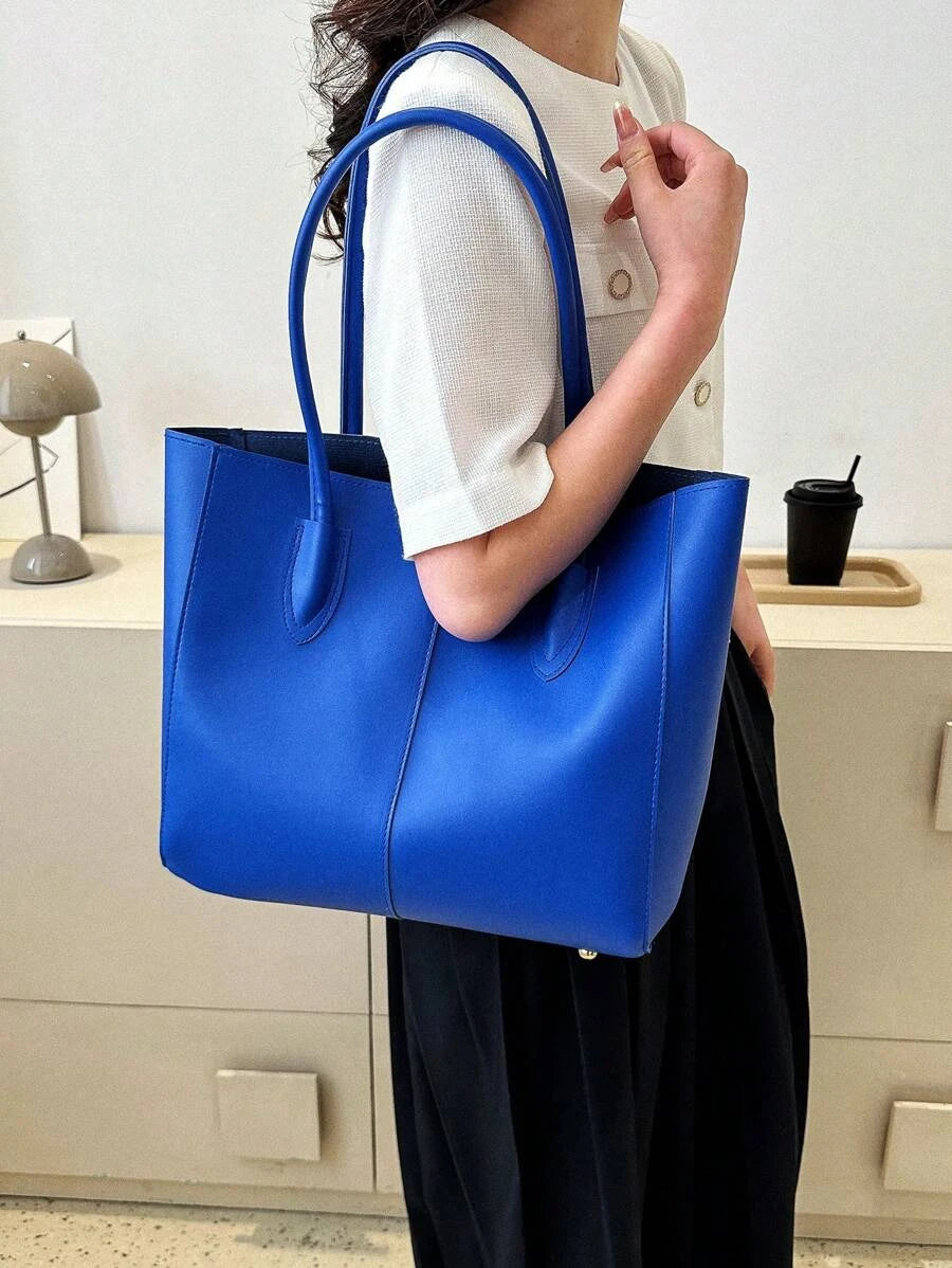 Carla Shoulder Tote Blue