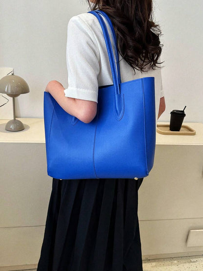 Carla Shoulder Tote Blue