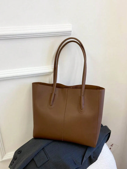 Carla Shoulder Tote Brown