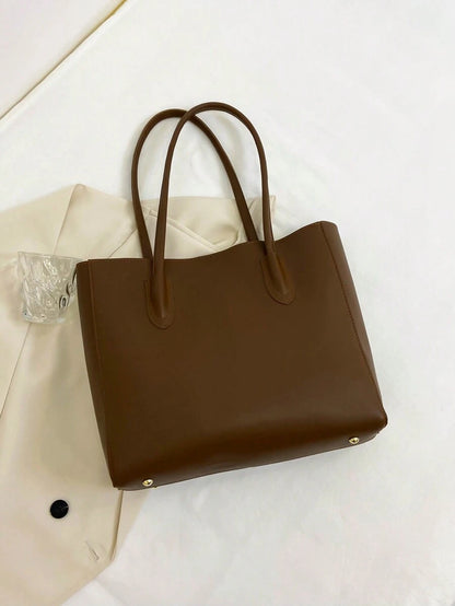 Carla Shoulder Tote Brown