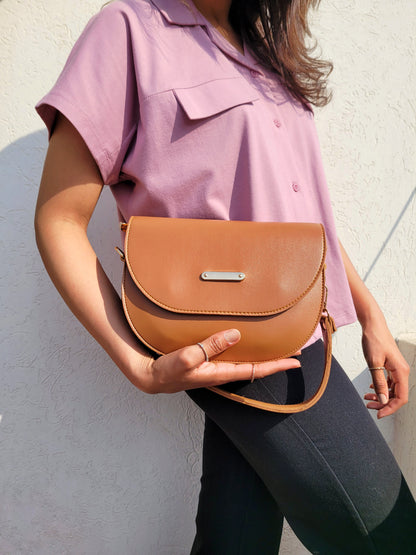 Chic Brown Dual Strap Bag