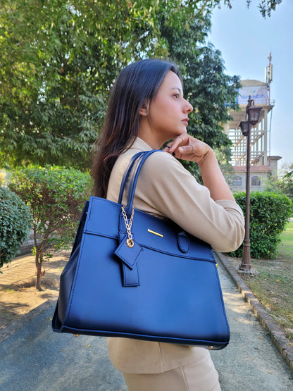 Modern Chic Blue Tote