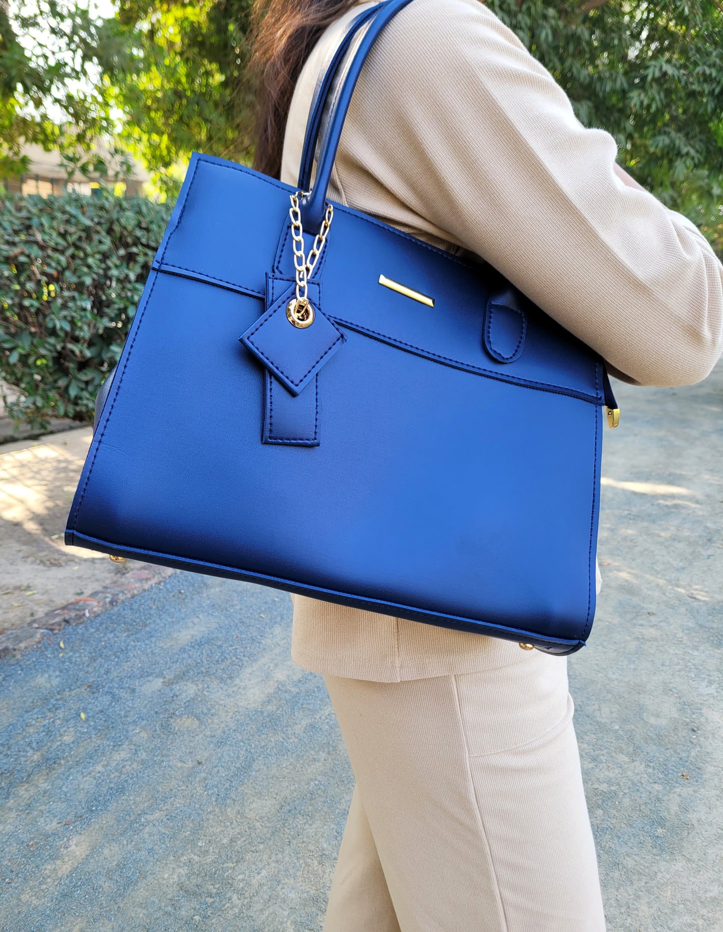 Modern Chic Blue Tote