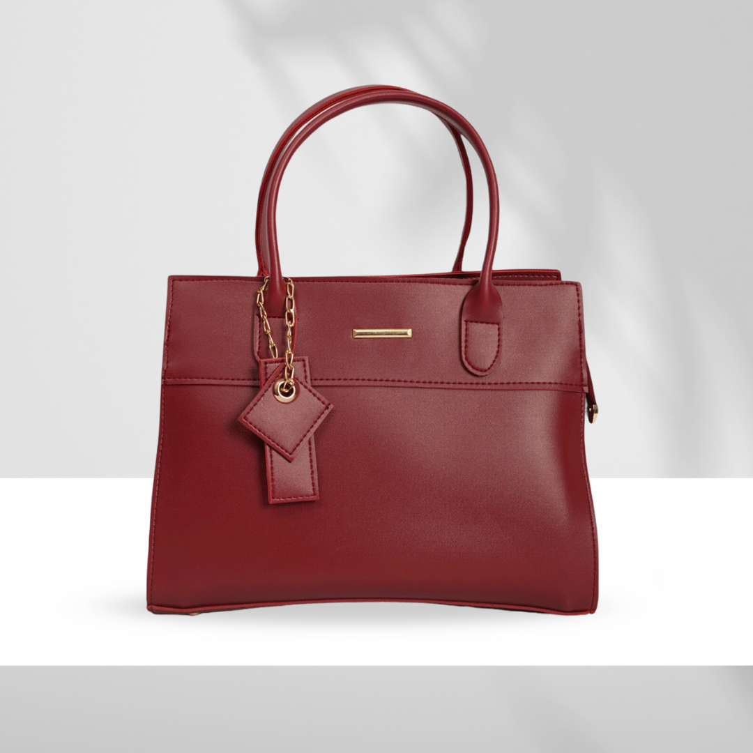 Modern Chic Maroon Tote