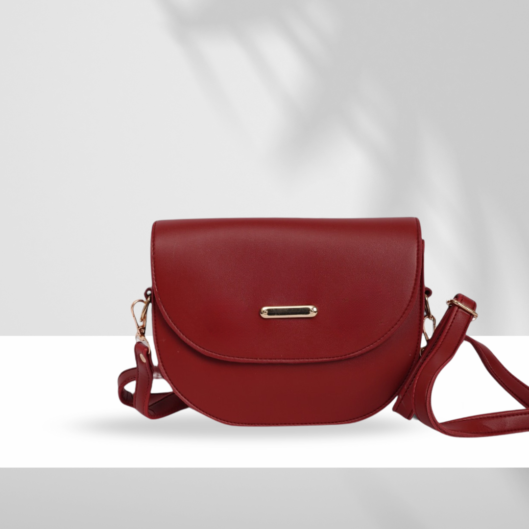 Chic Red Dual Strap Bag