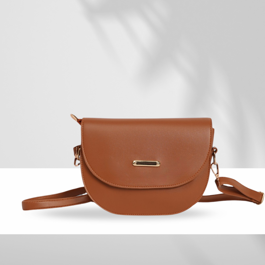 Chic Dark Brown Dual Strap Bag