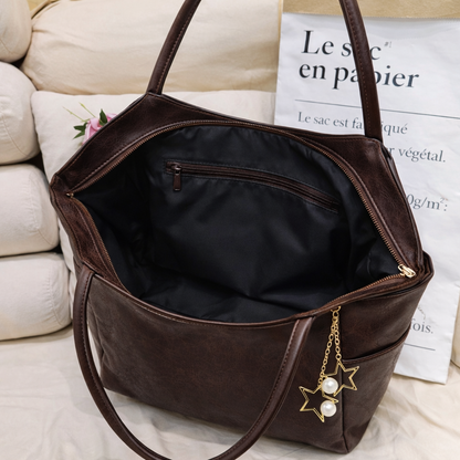 Lyana Cadbury Leather Tote