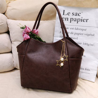 Lyana Cadbury Leather Tote
