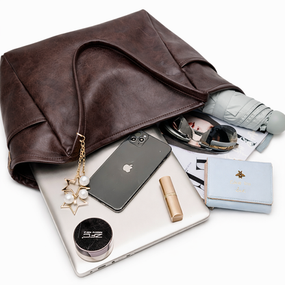 Lyana Cadbury Leather Tote