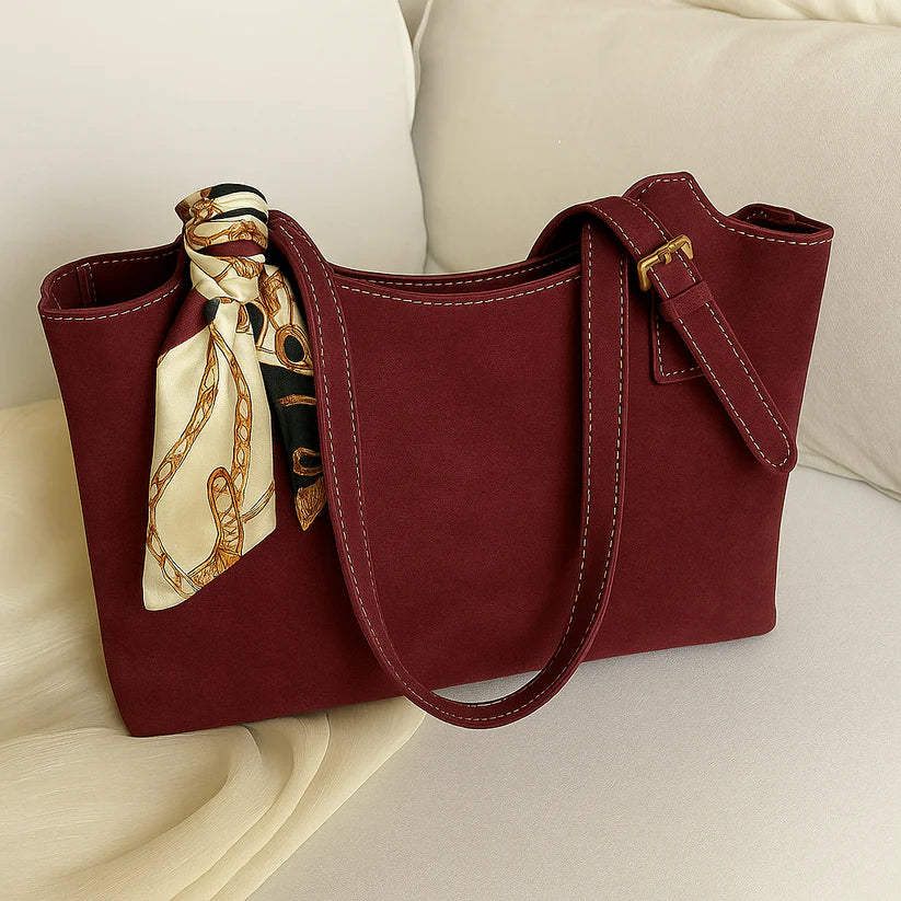 Lyana Whiskey Tote- Maroon