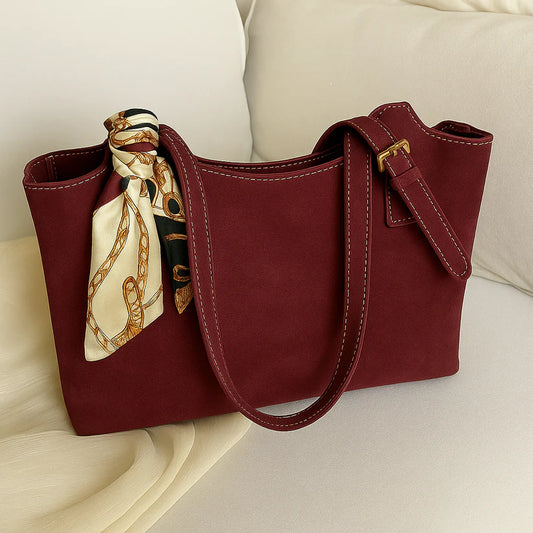 Lyana Whiskey Tote- Maroon