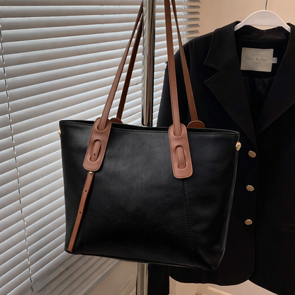 Leather Raven University Tote