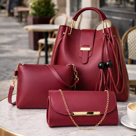 Alexa 3 Pcs Maroon