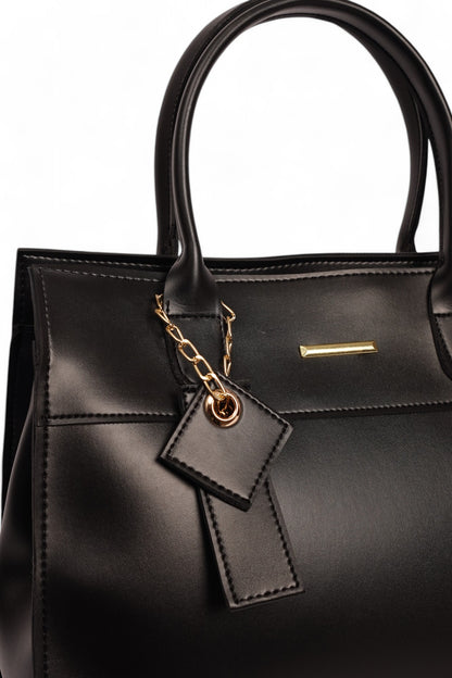 Modern Chic Black Tote