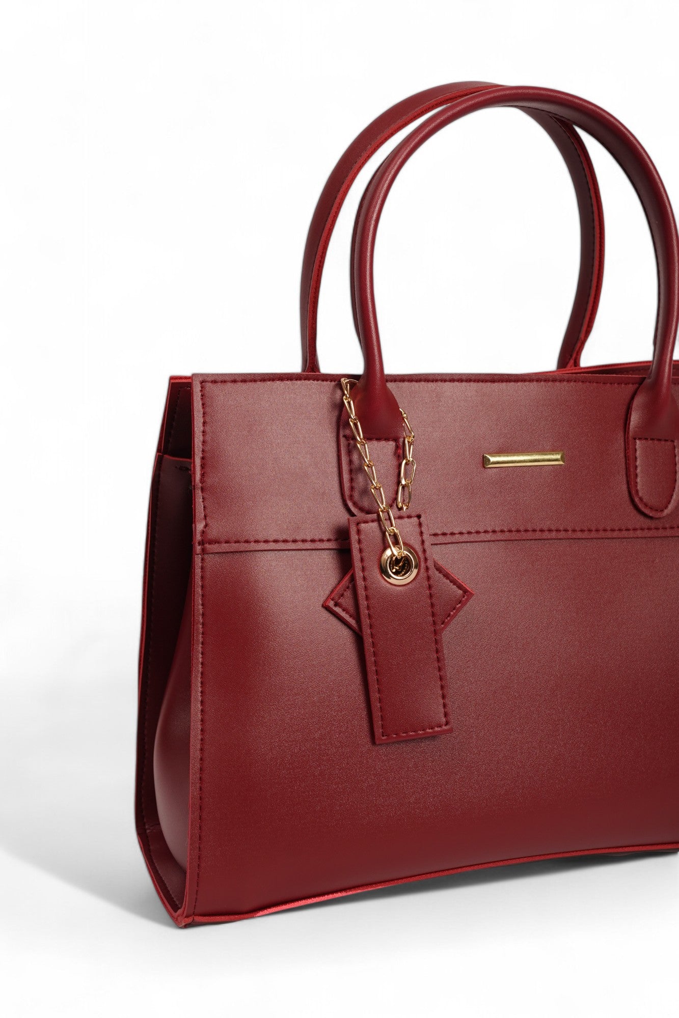 Modern Chic Maroon Tote