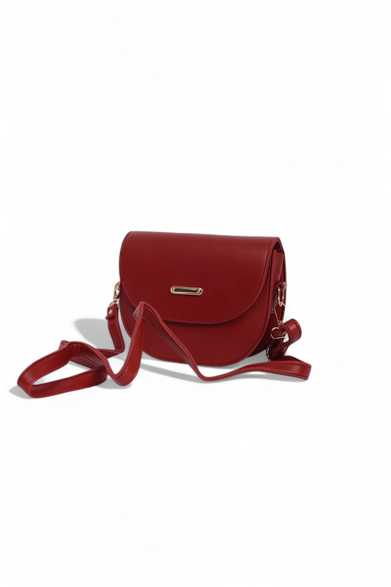 Chic Red Dual Strap Bag