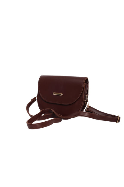 Chic Dark Brown Dual Strap Bag