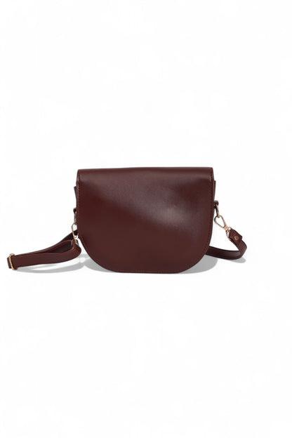 Chic Dark Brown Dual Strap Bag