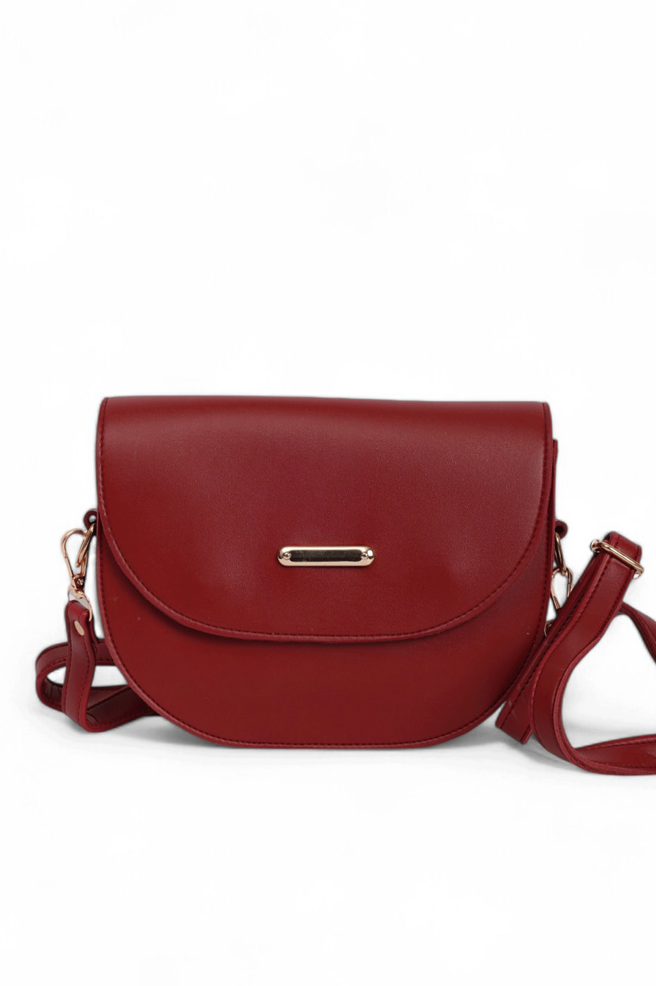 Chic Red Dual Strap Bag