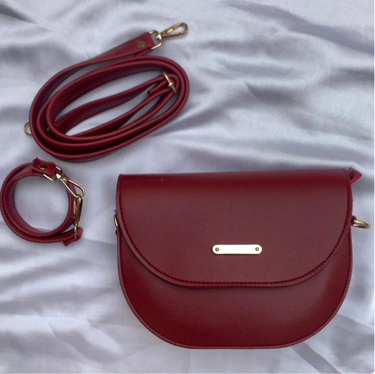 Chic Red Dual Strap Bag