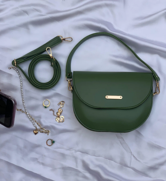 Chic Olive Dual Strap Bag