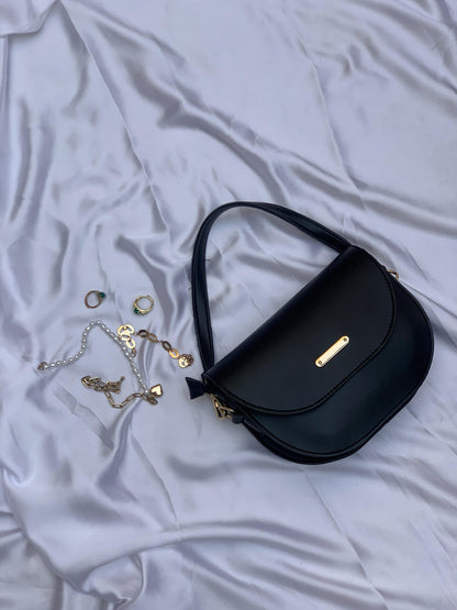 Chic Black Dual Strap Bag