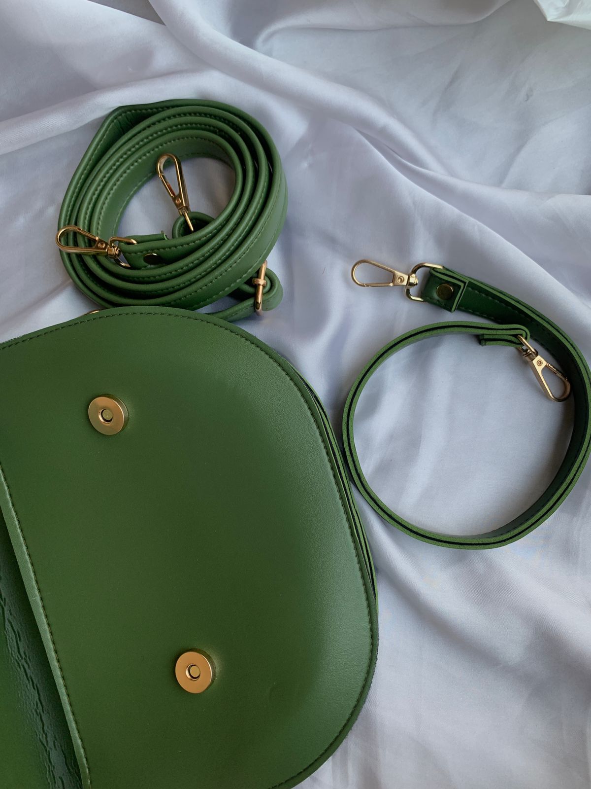 Chic Olive Dual Strap Bag