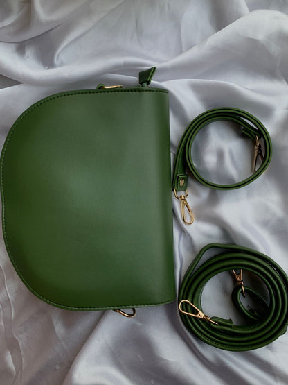 Chic Olive Dual Strap Bag