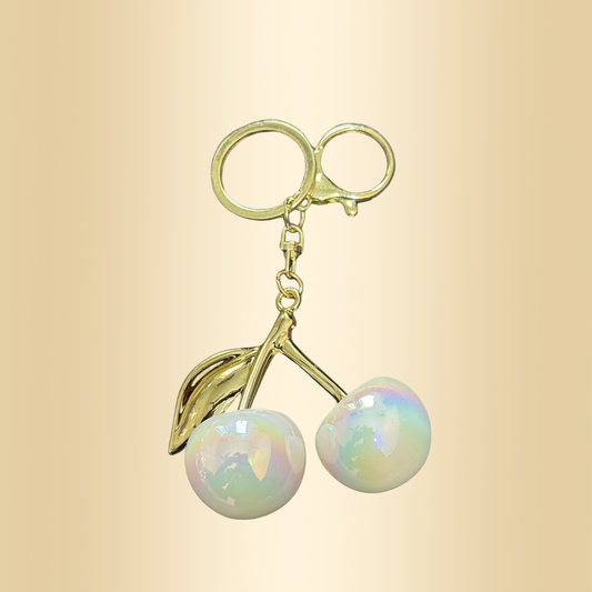 Pearl White Cherry Charm