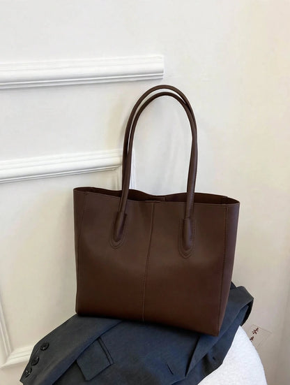 Carla Shoulder Tote Dark Brown