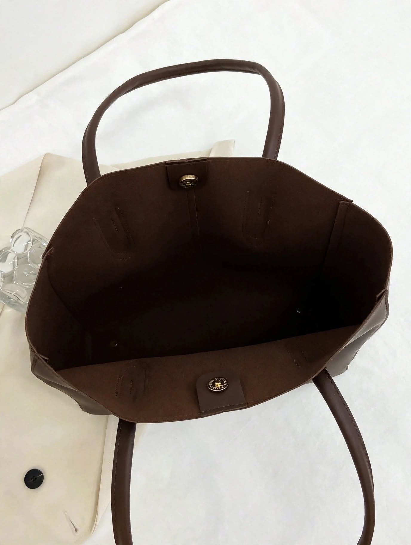 Carla Shoulder Tote Dark Brown