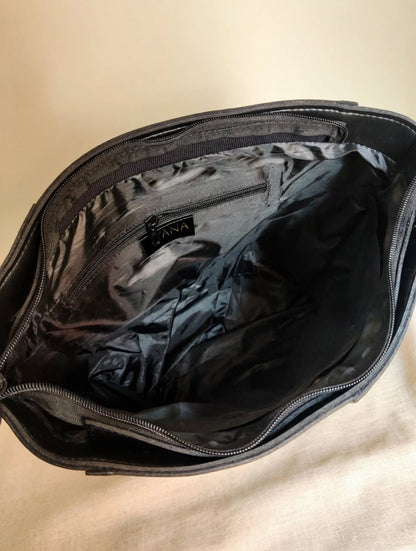 Carla Shoulder Tote Black