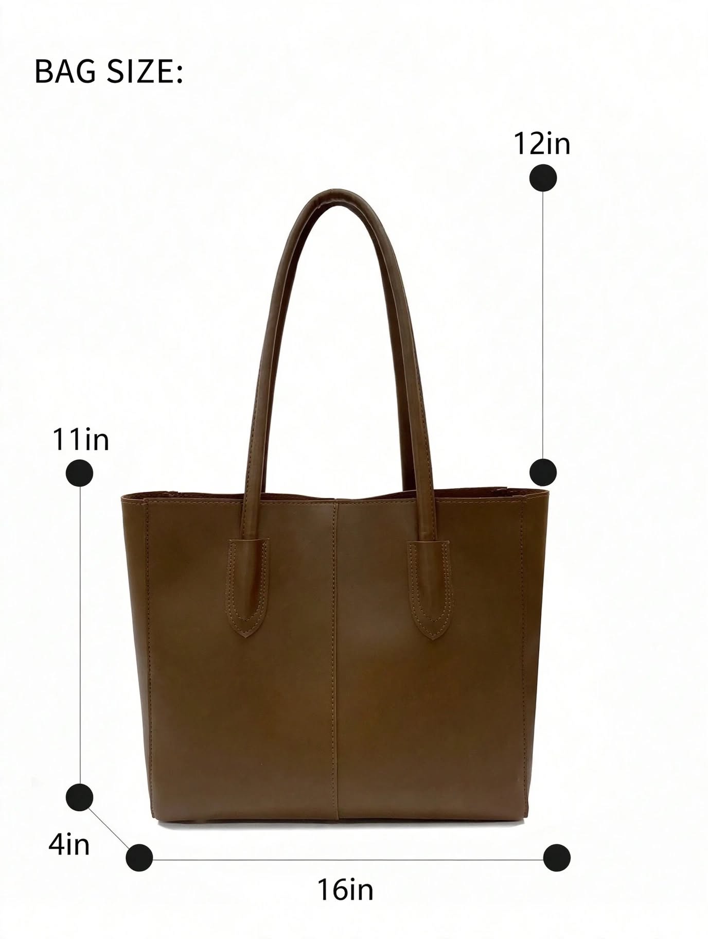 Carla Shoulder Tote Brown