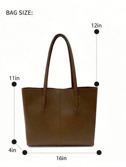 Carla Shoulder Tote Brown
